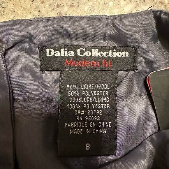 Dalia Collection Size 8 Gray Wool Blend Skirt Modern Fit NWT - Picture 4 of 6